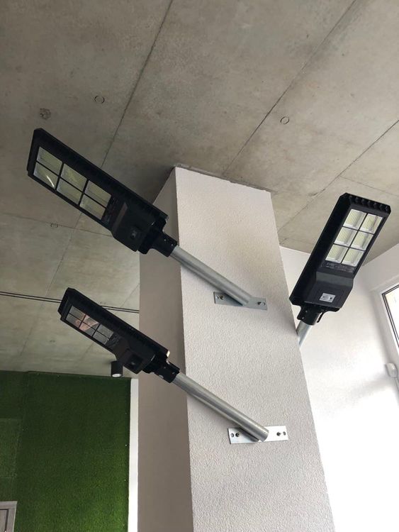 Вуличний світильник на сонячній батареї з датчиком руху 180W metal