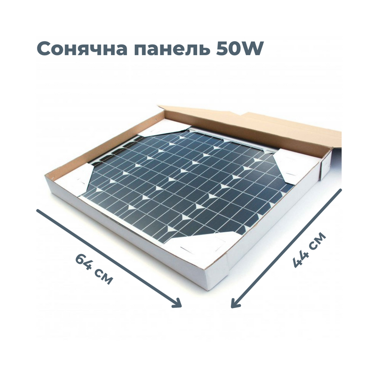 Сонячна станція для зарядки телефонів 50W