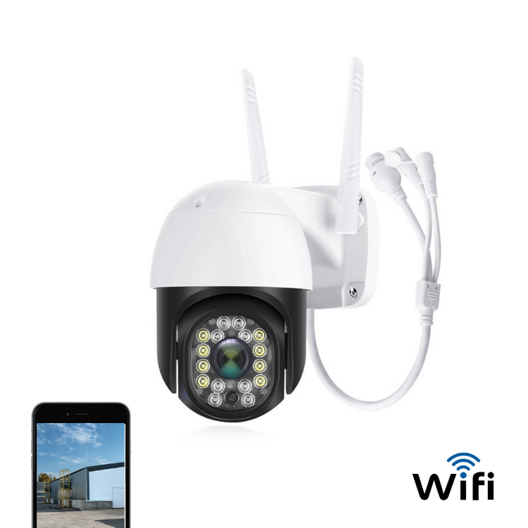 Вулична WIFI IP камера відеоспостереження поворотна з віддаленим доступом