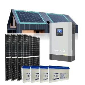 Гібридна сонячна електростанція LEXRON 5кВт LiFePO4 5 кВт