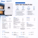 Deye 12 кВт трифазний гібридний інвертор SUN-12K-SG04LP3-EU — мініатюра фото 9