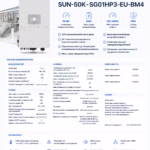 Deye 50 кВт трифазний гібридний інвертор SUN-50K-SG01HP3-EU-BM4 — мініатюра фото 9
