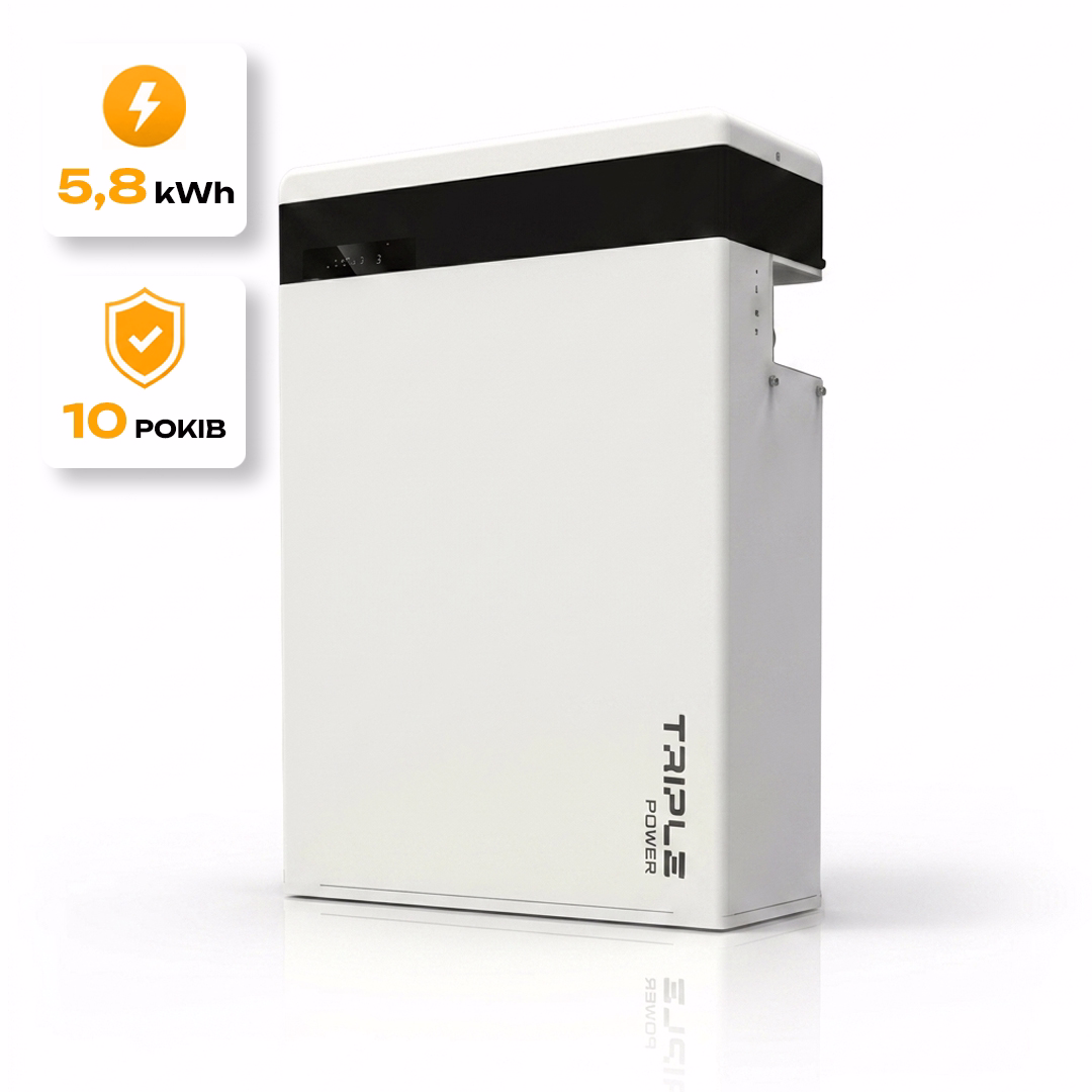 SOLAX 5,8 кВт/год 115,2 В LiFePO4 акумулятор Master Pack T-BAT H5.8 — основне фото