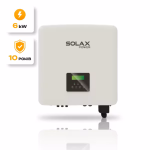 SOLAX 6 кВт однофазний гібридний інвертор Х1-HYBRID 6.0M / 6.0D