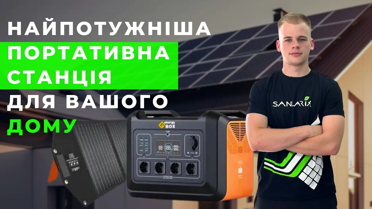 Портативна зарядна станція IQ Energy Box 2400 Вт-год