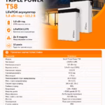 SOLAX 5,8 кВт/год 115,2 В LiFePO4 акумулятор Master Pack T-BAT H5.8 — мініатюра фото 6
