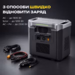 Портативна зарядна станція GROWATT Infinity 2000 Pro / 2400 Вт / 2048 Вт·год / LiFePO4 — мініатюра фото 12