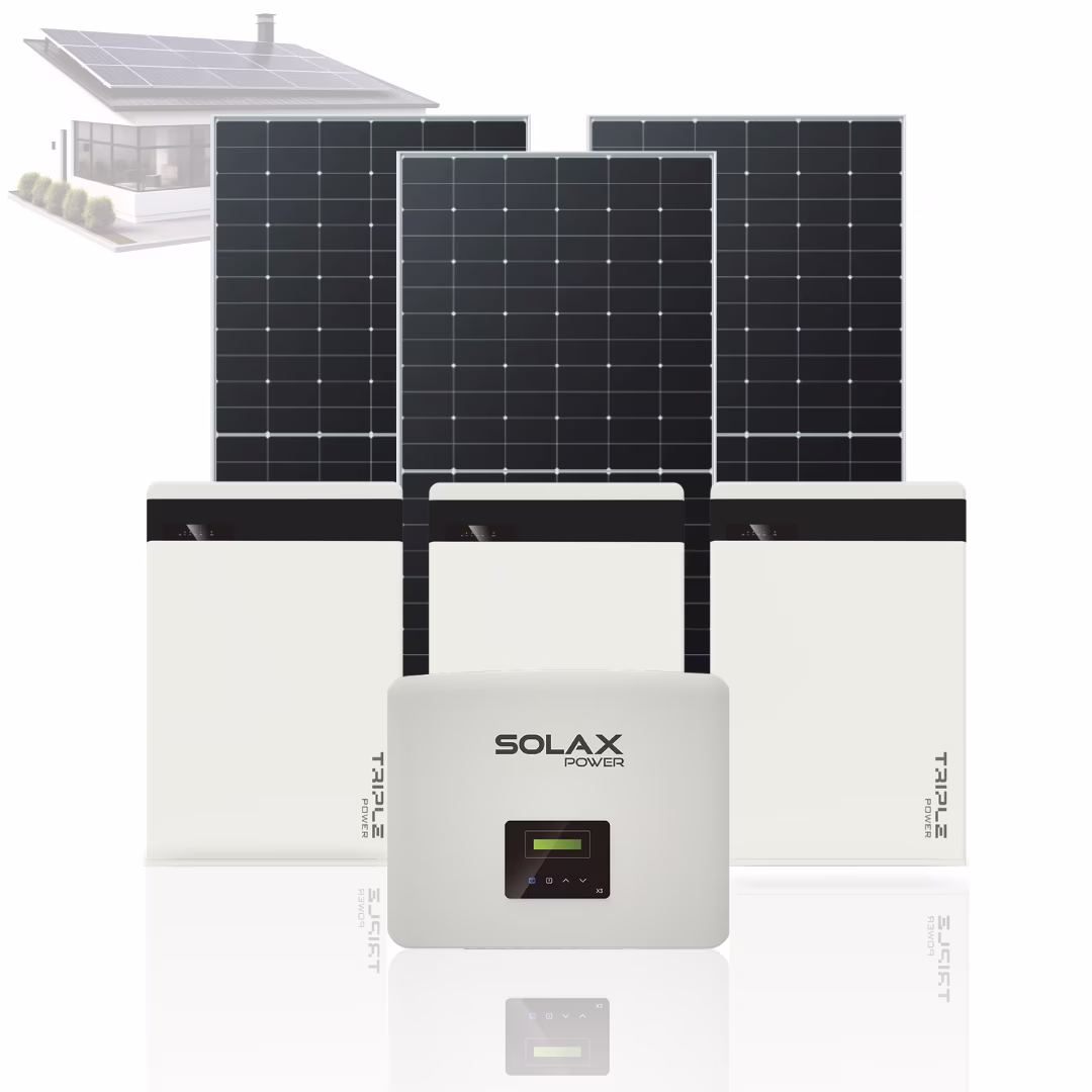Гібридна сонячна електростанція SOLAX 15 кВт з АКБ 17 кВт*год — основне фото