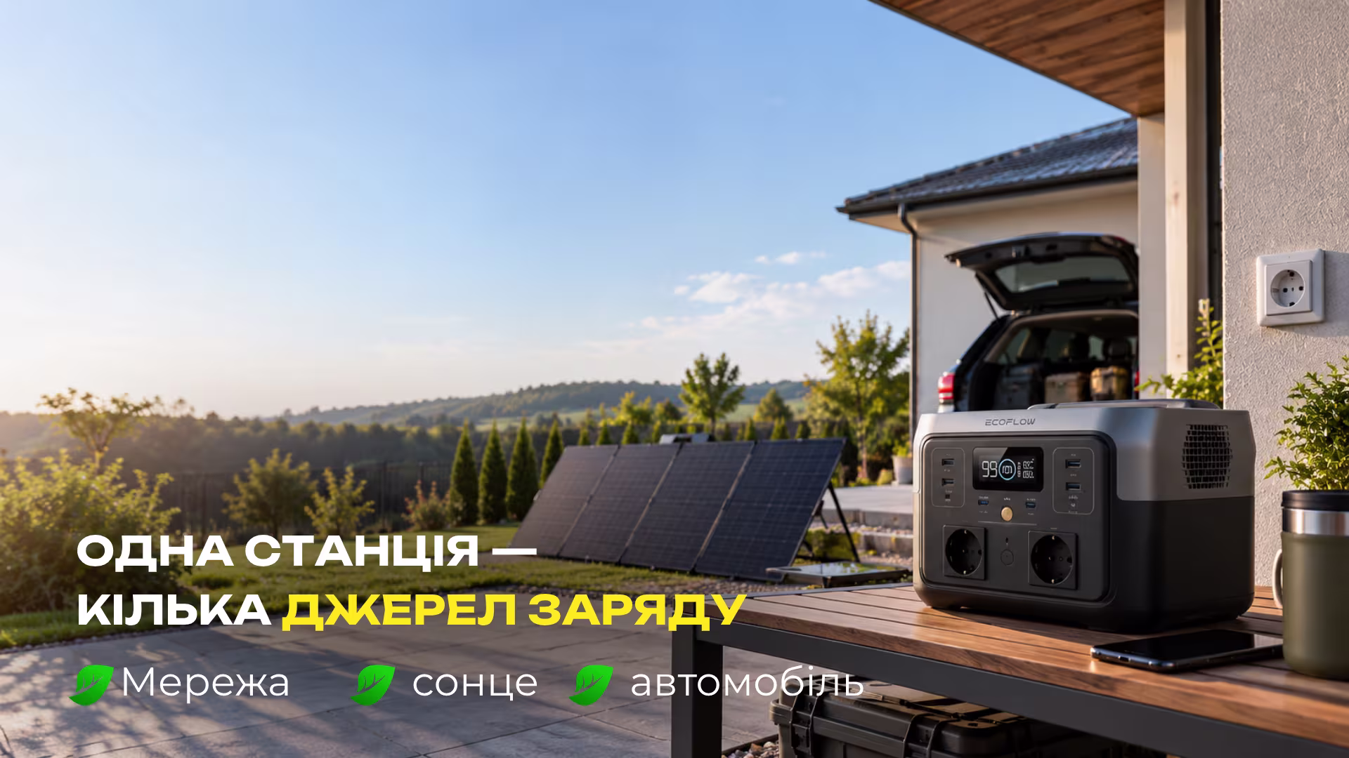 Sanlarix 72 Зарядна станція EcoFlow RIVER 2 Max / 500 Вт / 512 Вт·год / LiFePO4 - банер 2