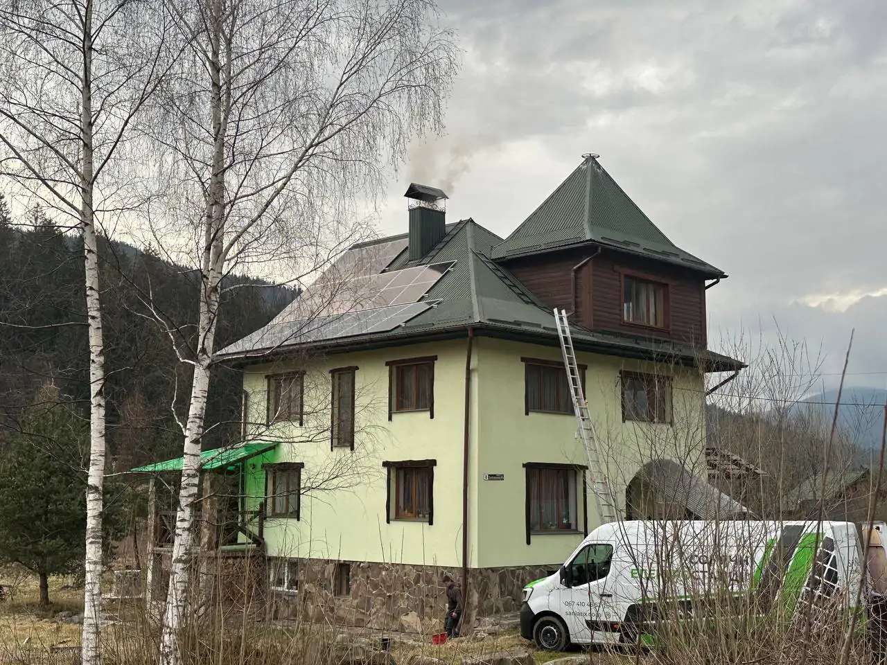 Гібридна станція на 10 кВт у с. Татарів (Івано-Франківська область)