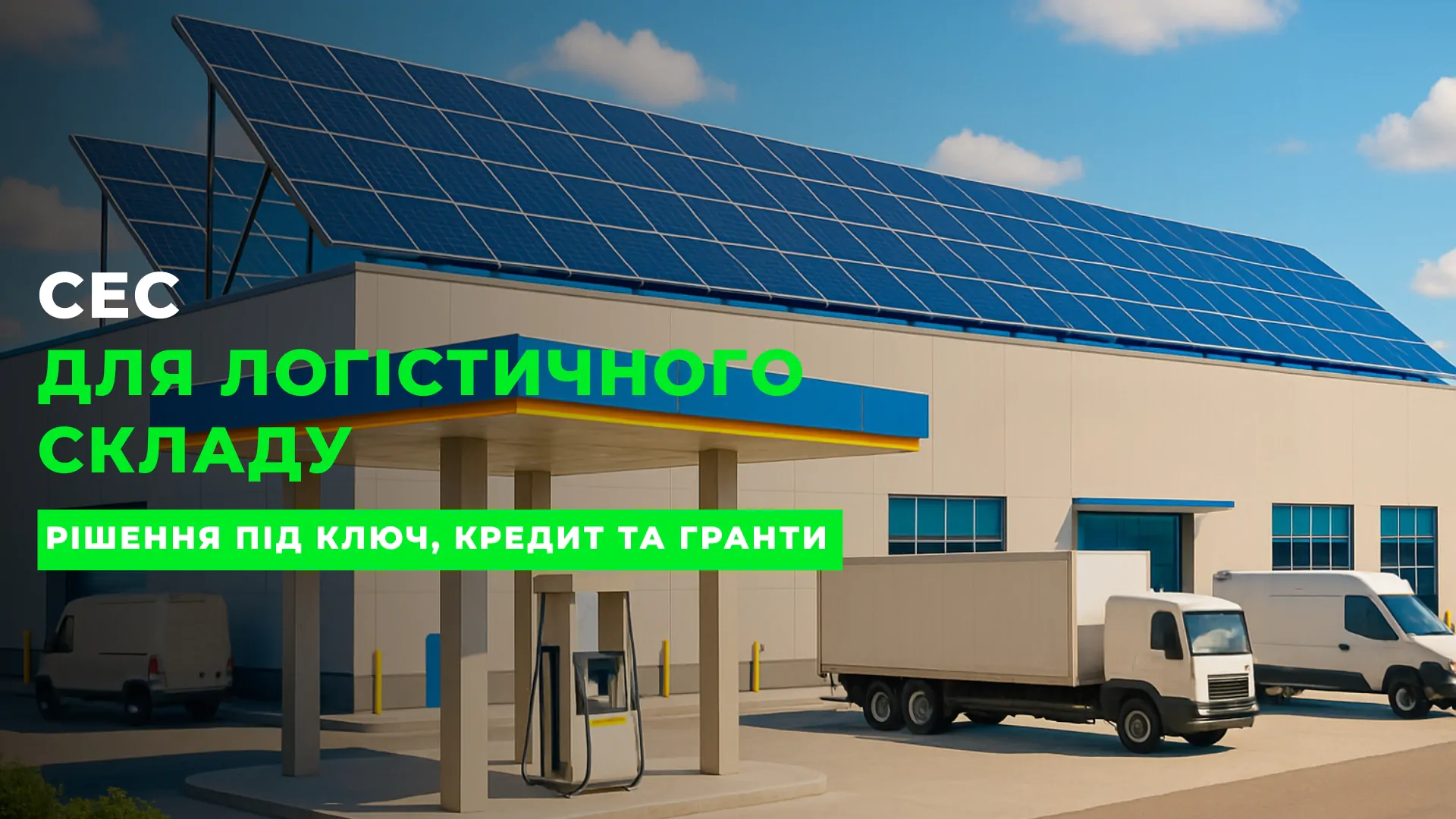 Чому логістичним центрам вигідно встановлювати сонячні електростанції