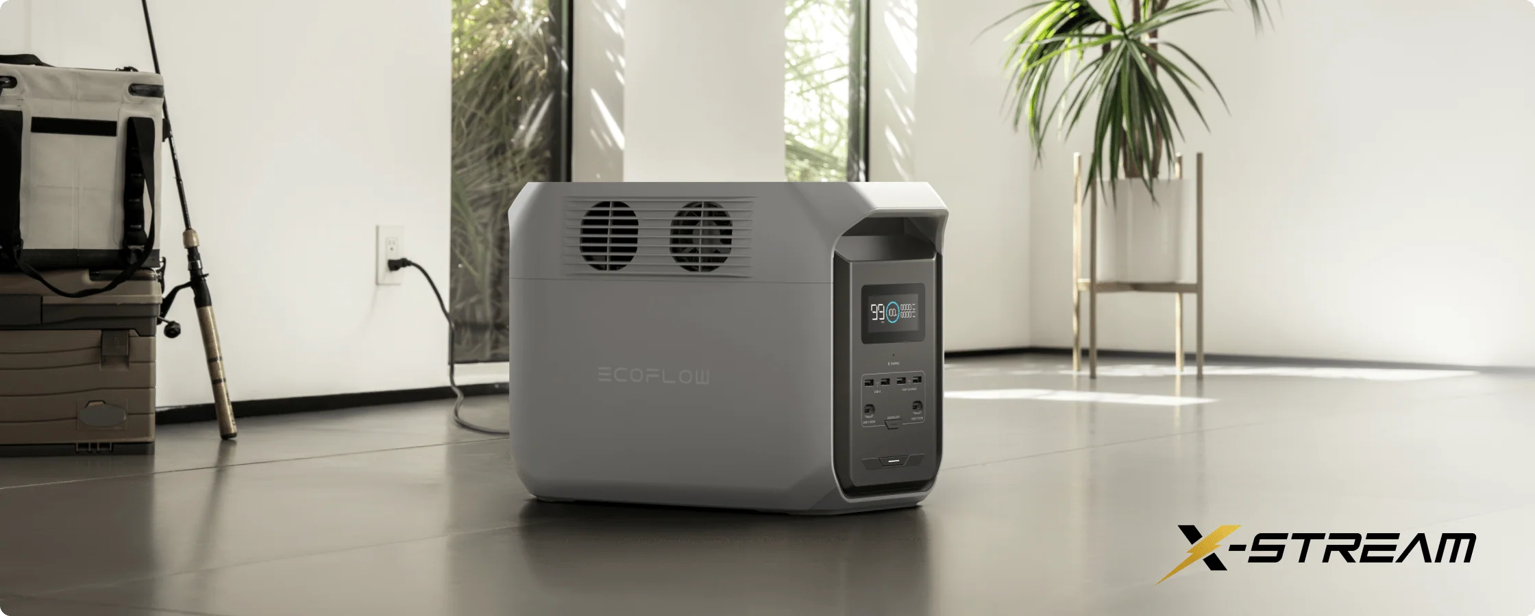 Sanlarix 59 Портативна станція Ecoflow Delta 3 - робочий вигляд