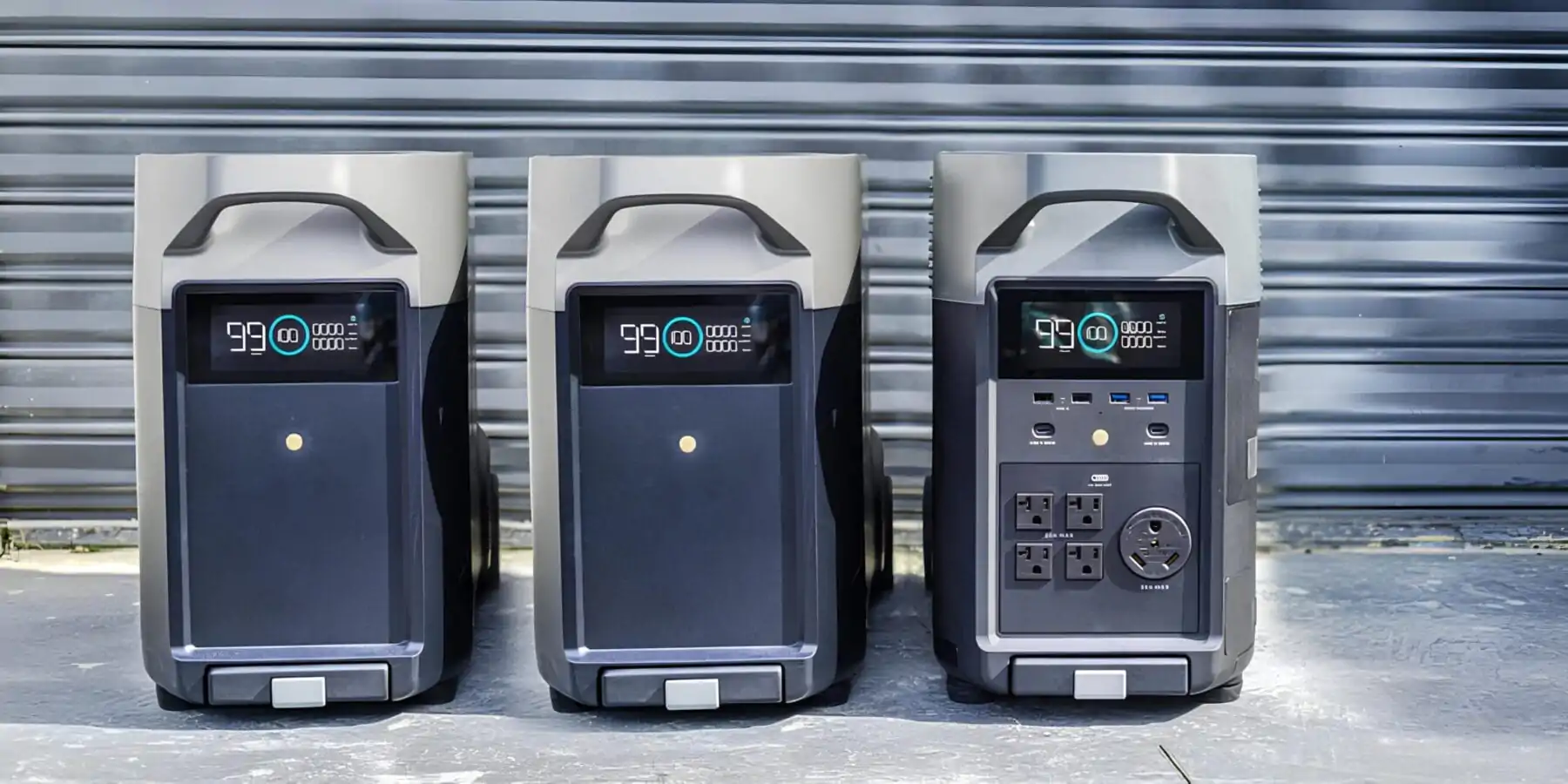 2 додаткові Батареї EcoFlow DELTA Pro Extra Battery і одна EcoFlow DELTA 3 Pro
