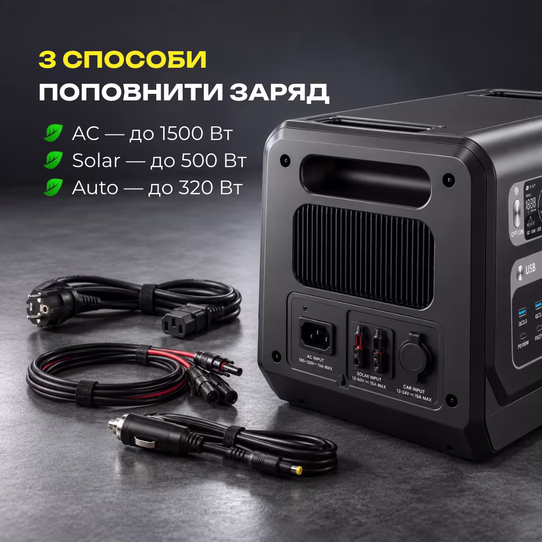 Портативна зарядна станція ALTEK AL 2400 PowerBox PRO PLUS / 2400 Вт / 2048 Вт⋅год / LiFePO4 — фото 6