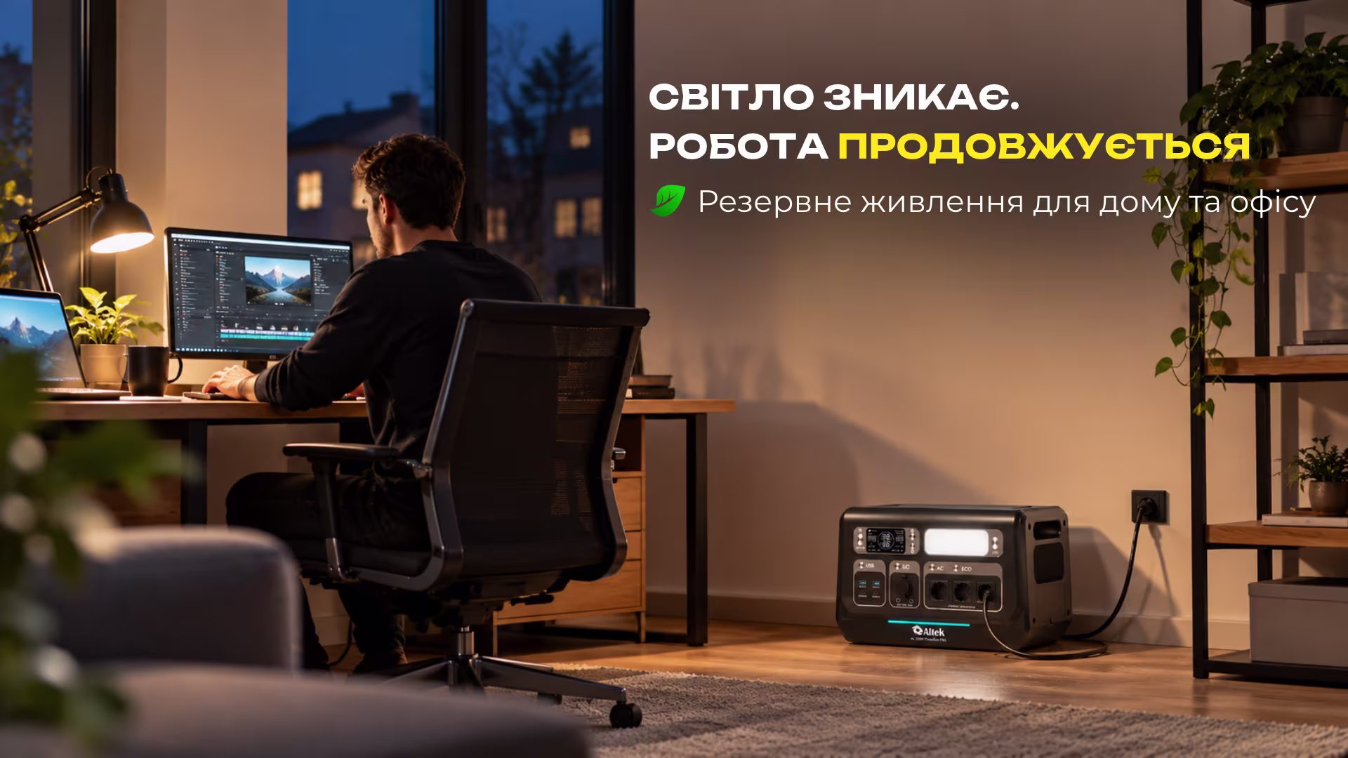 Sanlarix 71 Портативна зарядна станція ALTEK AL 2400 PowerBox PRO PLUS / 2400 Вт / 2048 Вт⋅год / LiFePO4 - банер 4