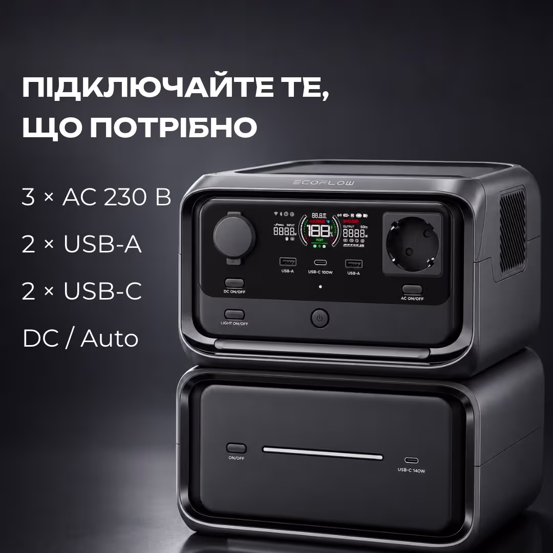Зарядна станція EcoFlow RIVER 3 Max Plus Wireless / 600 Вт / 858 Вт⋅год / LiFePO4 — фото 7