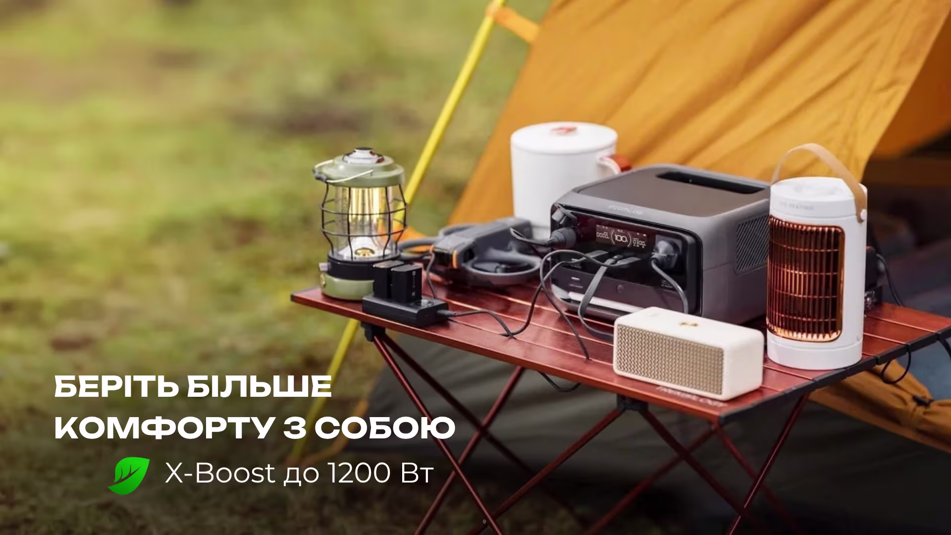 Sanlarix 49 Портативна зарядна станція Ecoflow River 3 Plus / 600 Вт / 286 Вт·год / LiFePO4 - банер 3
