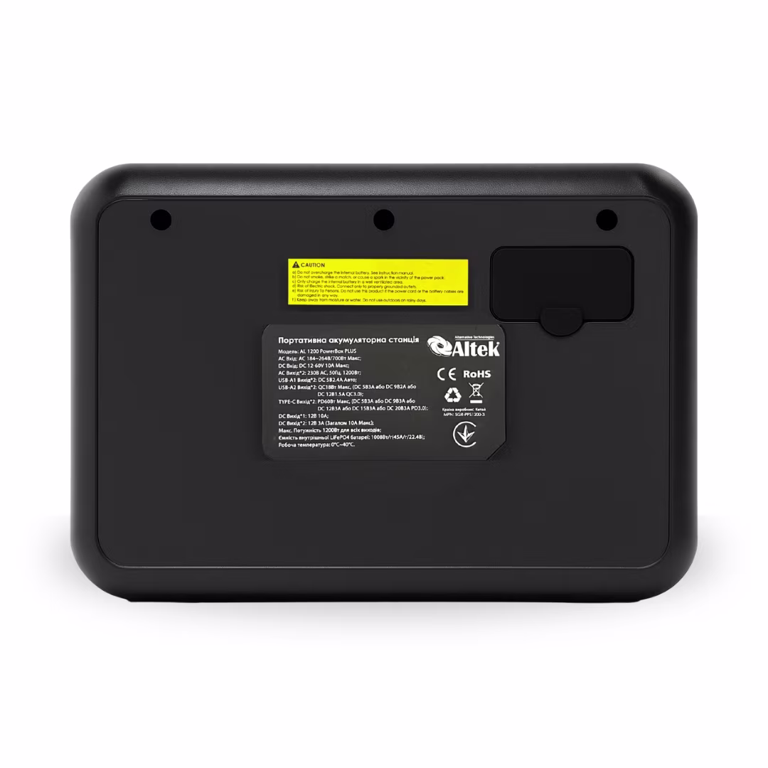 Портативна зарядна станція ALTEK AL 1200 PowerBox PLUS (1008 Вт·г) — фото 5