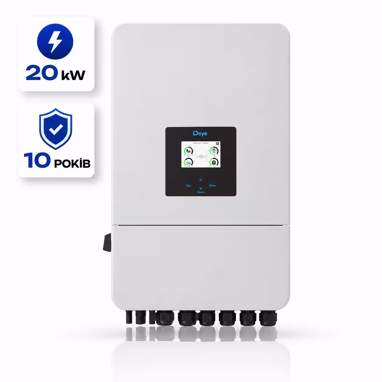 Deye 20 кВт трифазний гібридний інвертор SUN-20K-SG05LP3-EU-SM2 — основне фото