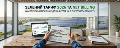 Зелений тариф 2026 та Net Billing: умови, ставки, переваги, як працює (посібник)