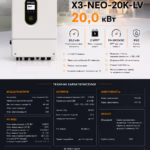 SOLAX 20 кВт трифазний гібридний інвертор X3-NEO-20K-LV — мініатюра фото 7