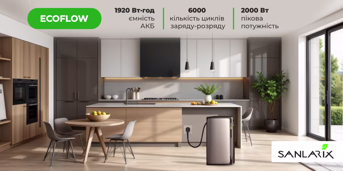 Sanlarix 33 Зарядна станція Ecoflow Delta Lite - переваги