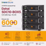 Dahai 5,1 кВт/год 51,2 В LiFePO4 акумулятор SDC10-BOX5 — мініатюра фото 2
