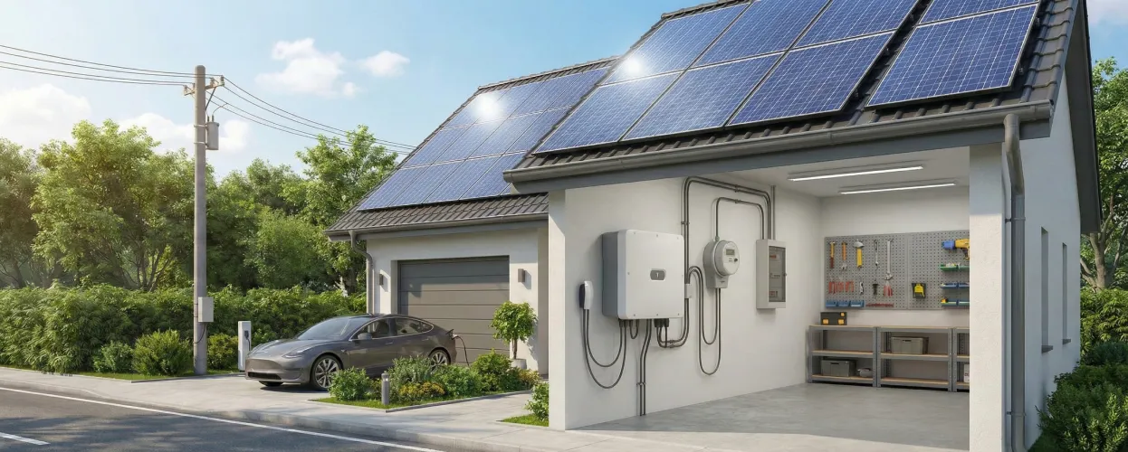 Мережева сонячна електростанція (On-Grid): Принцип роботи, Net Billing та Схема підключення Мережева сонячна електростанція (On-Grid): Принцип роботи, Net Billing та Схема підключення