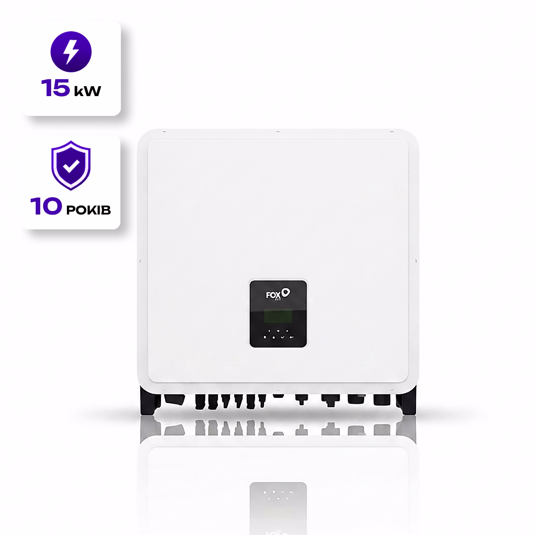 FOX 15 кВт трифазний гібридний інвертор H3-PRO-15.0 — основне фото