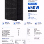 Ja Solar 450 Вт сонячна панель JAM54D40 LB Full Black Bifacial — мініатюра фото 6