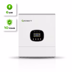Growatt 6 кВт однофазний гібридний інвертор SPE 6000 TL HVM-G2