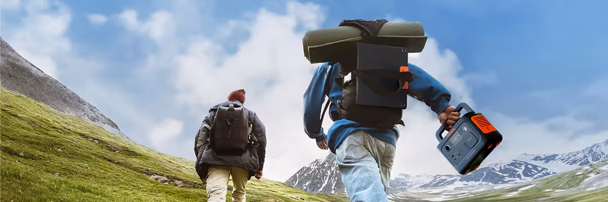 Портативна зарядна станція Jackery 300w Plus - інфографіка банер 1