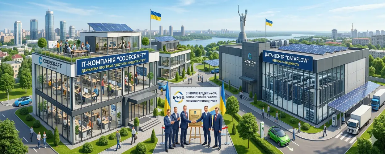 Кредит 5-7-9% для IT-компанії та дата-центру: умови, документи, підводні камені