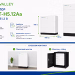 Lithium Valley 5,1 кВт/год 51,2В LiFePO4 акумулятор LV-BST-H5.12Aa — мініатюра фото 6