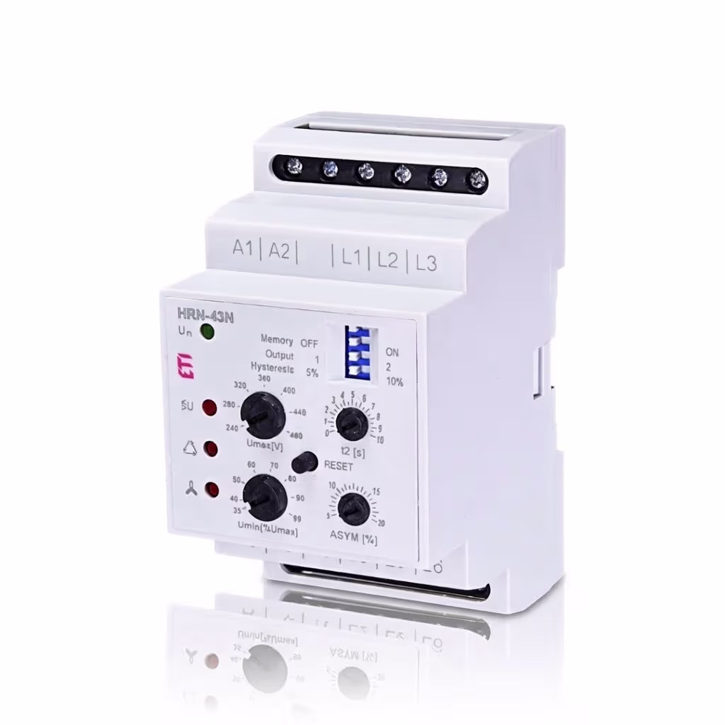 Захисне реле контролю напруги HRN-43 400V AC (3F, 2x16A_AC1) без нейтралі, ЕТІ — основне фото