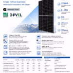 Leapton 710 Вт сонячна панель LP210*210-M-66-NB-710W Bifacial — мініатюра фото 3