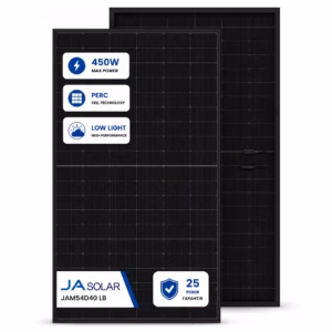 Ja Solar 450 Вт сонячна панель JAM54D40 LB Full Black Bifacial