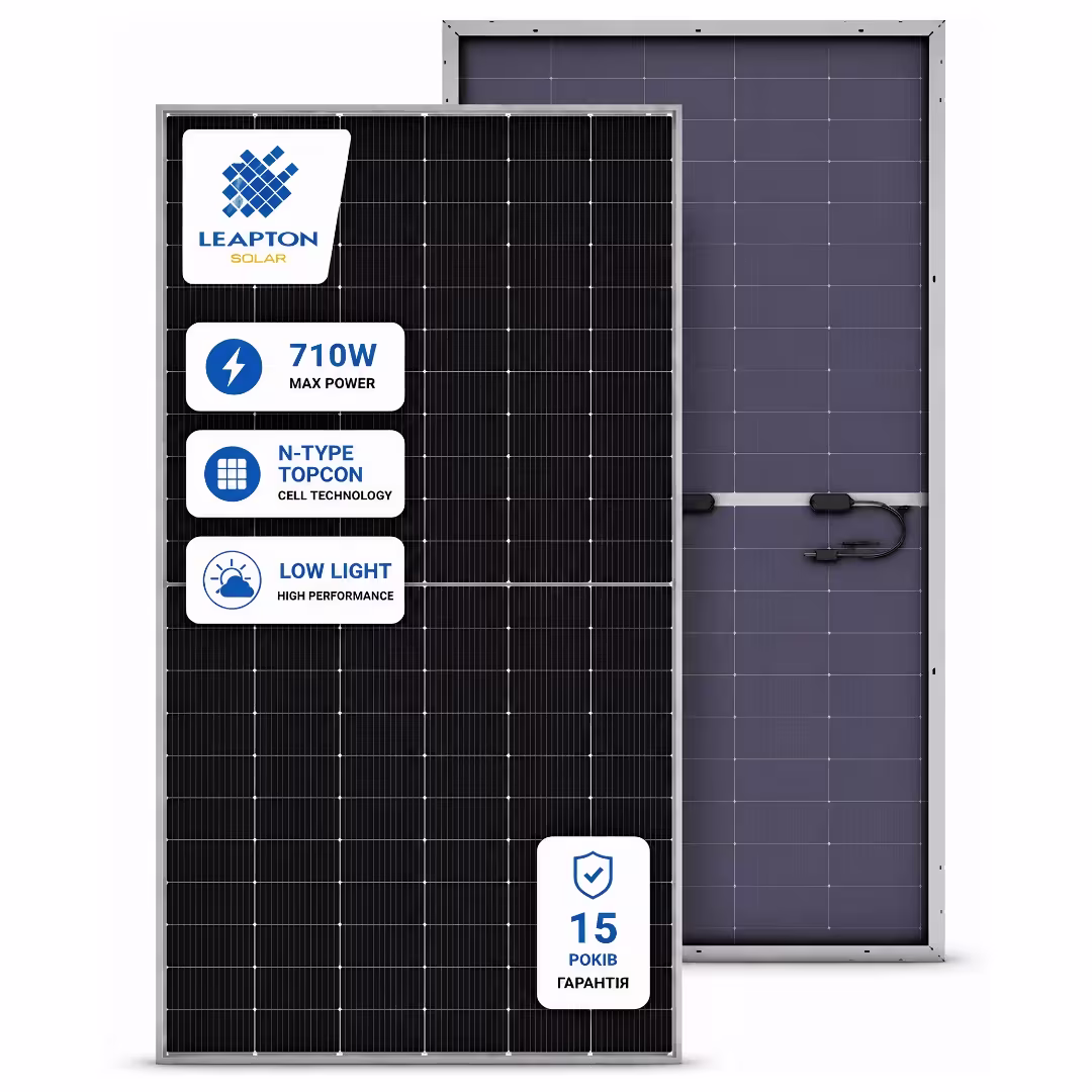 Leapton 710 Вт сонячна панель LP210*210-M-66-NB-710W Bifacial — основне фото