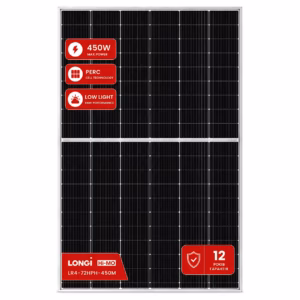 Longi Solar 450 Вт сонячна панель LR4-72HPH-450M Hi-MO Silver Frame
