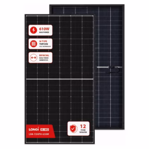 Longi Solar 610 Вт сонячна панель LR8-66HGD-610M Bifacial Hi-MO