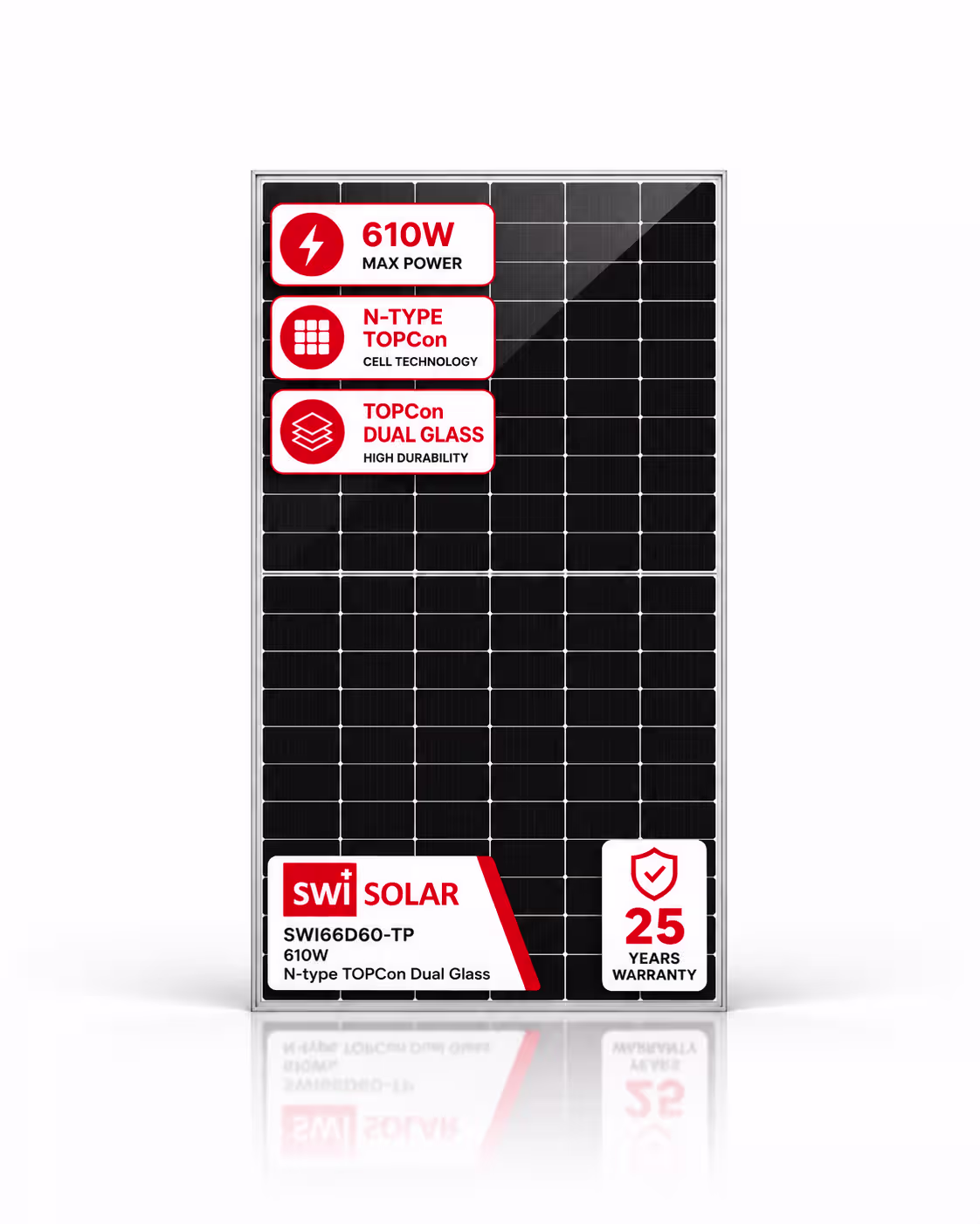 Swi Solar 610 Вт сонячна панель SWI66D60-TP — основне фото
