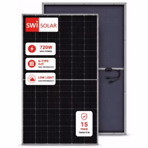 Swi Solar 720Вт сонячна панель BAS1 Pro-HJT Bifacial