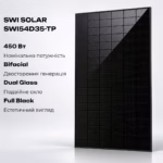 Swi Solar 450 Вт сонячна панель SWI54D35-TP Full Black Bifacial — мініатюра фото 4
