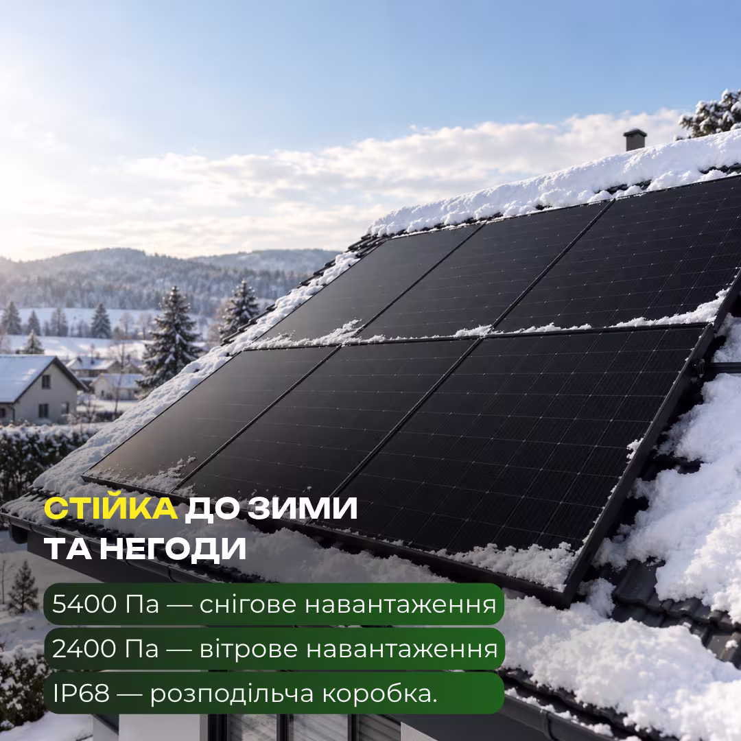 Swi Solar 450 Вт сонячна панель SWI54D35-TP Full Black Bifacial — фото 6