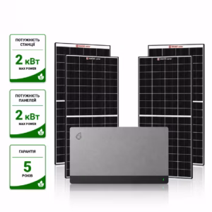 Sanlarix 12 Компактна сонячна станція FOX ESS Orbit Master 2 кВт з 4 панелями