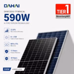 DAHAI 590 Вт сонячна панель DHM72D30-TP Bifacial — мініатюра фото 3