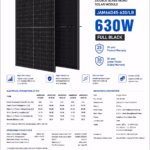 Ja Solar 630 Вт сонячна панель JAM66D45-630/LB Bifacial — мініатюра фото 6
