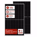 Canadian Solar 620 Вт сонячна панель TOPBiHiKu7 CS7L-620TB-AG Bifacial N-Type TOPCon — мініатюра основного фото