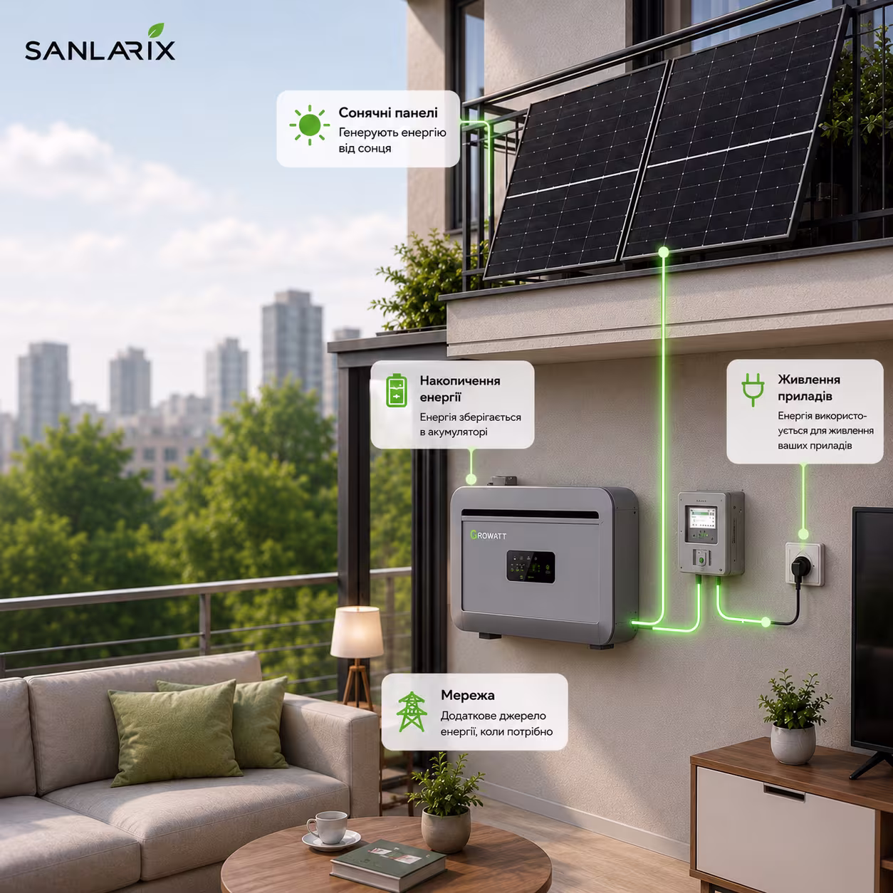 Система енергозбереження Sanlarix NEXA 2 кВт — фото 8