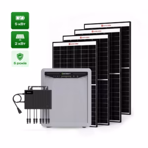 Sanlarix 24 Компактна сонячна електростанція Sanlarix AURA 5000 5 кВт з 4 панелями